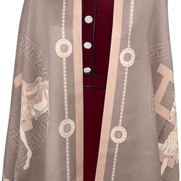 Neiman Marcus Luxury Pashmina Silky Shawl Wrap - Picture 2 of 5